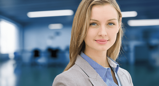 A woman who helps build online training courses