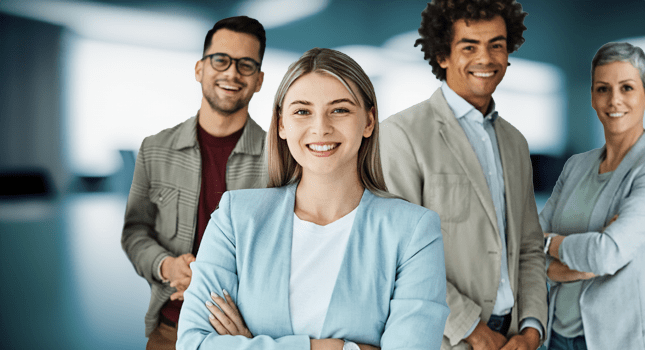 A group of newly hired employees