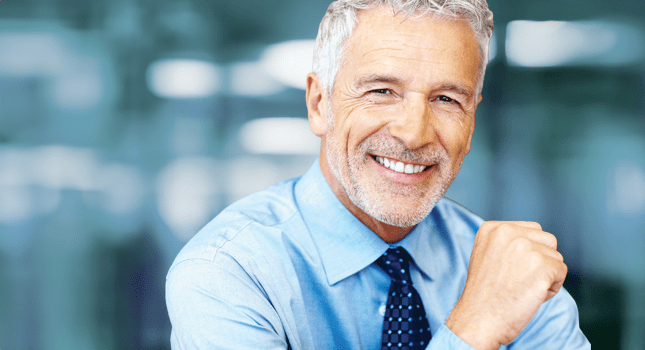 A man pleased with his Property and Casualty solutions