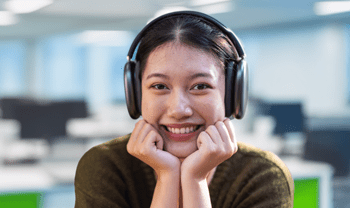 Listening to a podcast